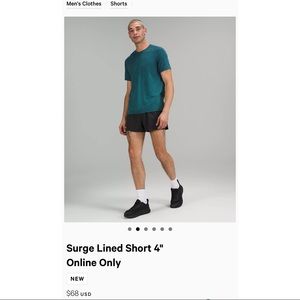 Lululemon Lined Running Shorts 4”